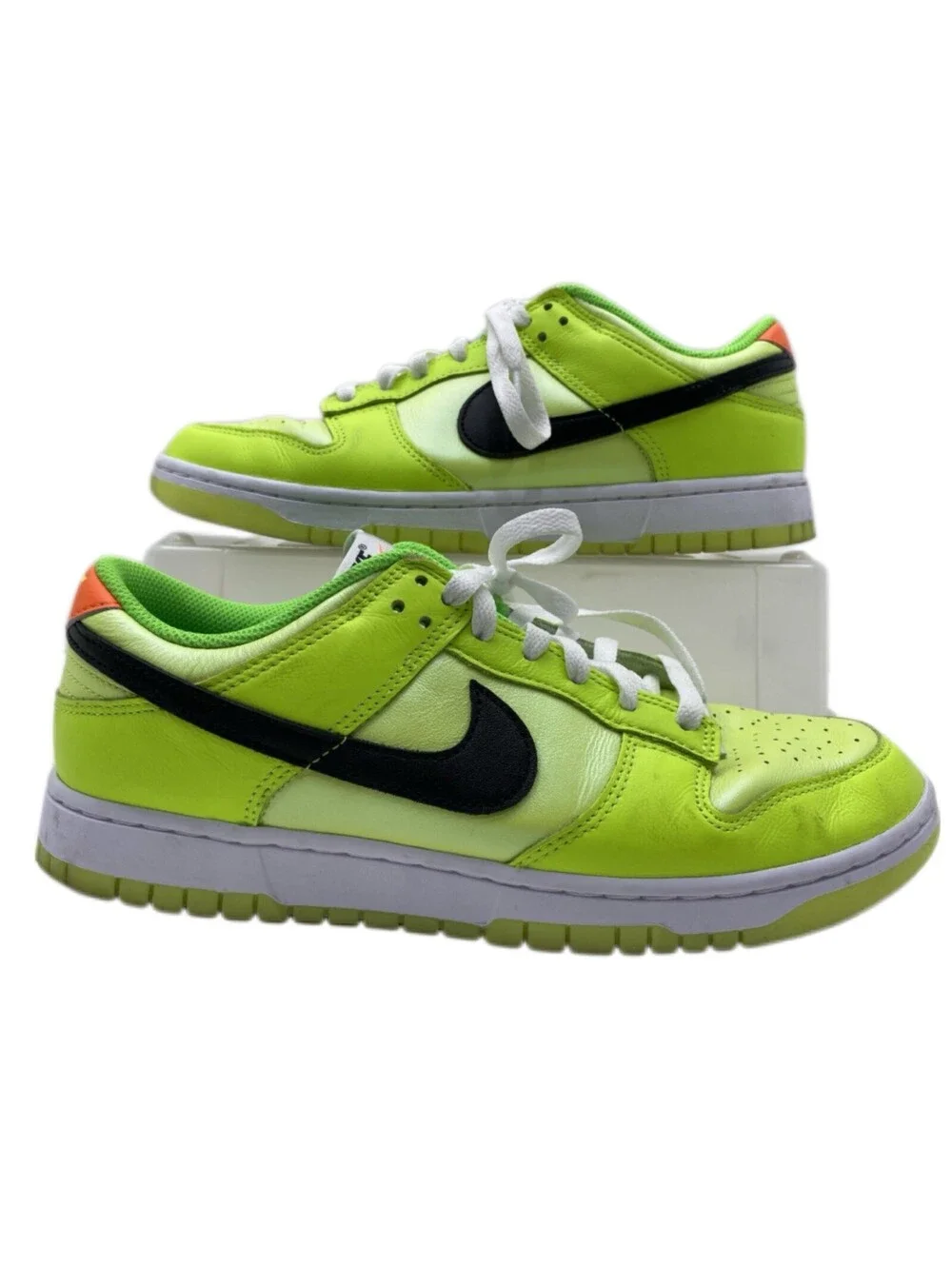 Nike Dunk Low FJ4610-702 Men's Sneakers Size 9.5 Neon Yellow Volt Black